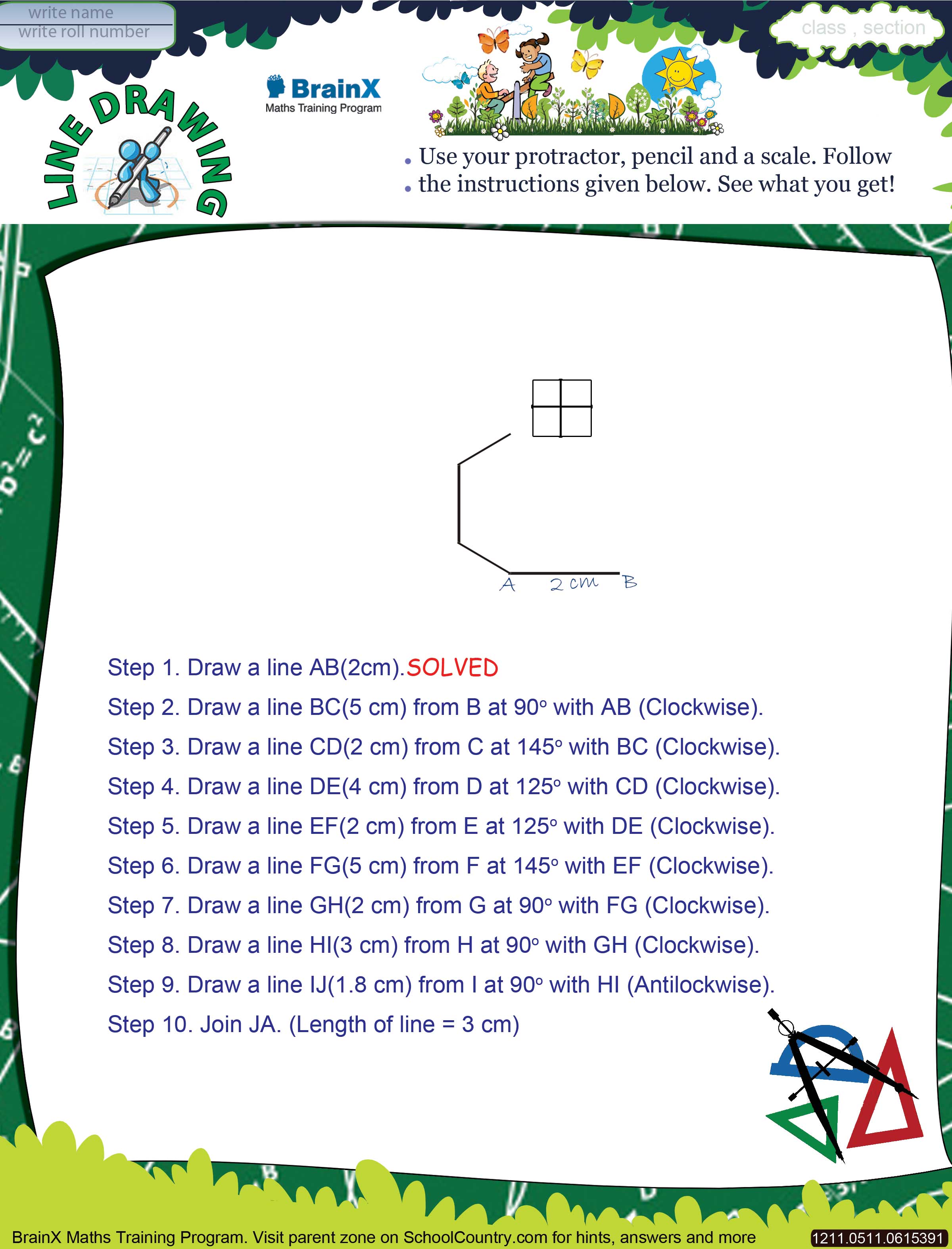Printable Geometry Math Olympiad Worksheets for kids of ...
